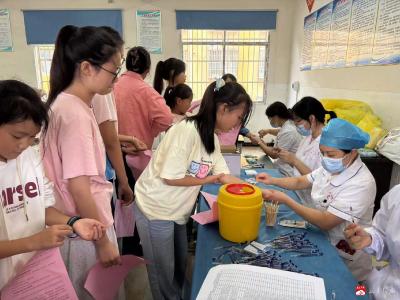 【越·广水】长岭镇平林中心小学：结核病筛查进校园  助力学子健康成长