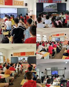 【越·广水】长岭镇港昌小学：观大会盛况 做时代新人