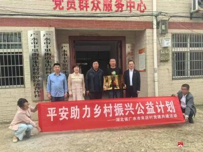 【越·广水】平安财产保险公司随州中心支公司到朱店村开展深化党建共建行动
