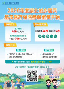 2026年度湖北城乡居民医保开始缴费