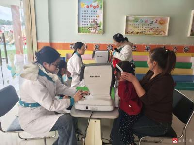 【越·广水】广办三小教联体西河幼儿园开展视力检查活动