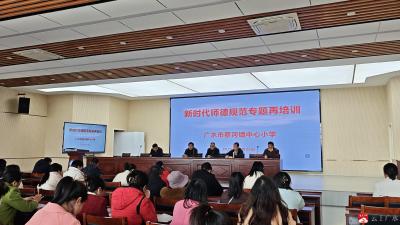 【越·广水】立德树人守初心 铸魂育人正师风  ——蔡河镇中心小学深入开展师德师风建设专题活动