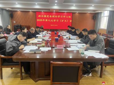 【越·广水】郝店镇召开党委理论学习中心组第9次学习（扩大）会议 传达学习党的二十届四中全会精神