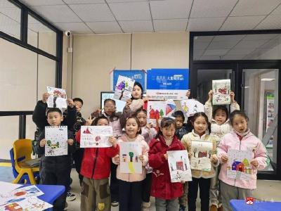 “笔墨绘大雪•雅韵润童心”双桥社区儿童服务站科普活动正酣