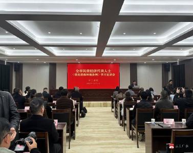广水市举办《优化营商环境条例》学习宣讲会 法治赋能民营经济发展