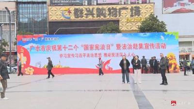 宪”在行动，法润广水！我市宪法日普法活动火热举行