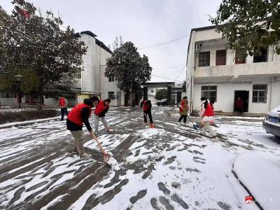 破冰清雪暖寒冬 志愿力量护平安——太平镇开展铲冰除雪志愿服务行动