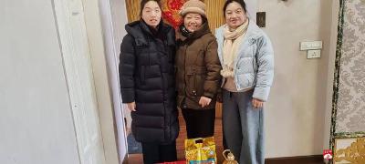 武胜关镇中心小学开展新春走访慰问退休老教师活动