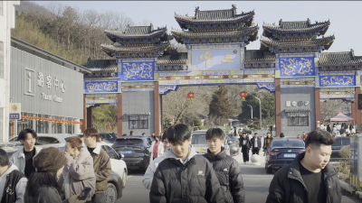 马年新春开门红  广水三潭风景区大年初一人气爆棚