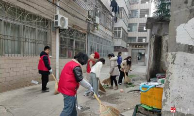 曹塘角社区：清洁家园焕新颜 文明实践迎新春
