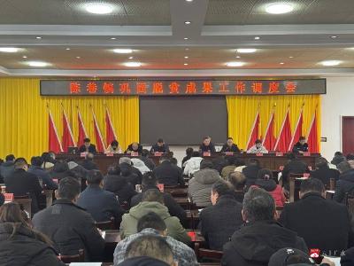 陈巷镇召开巩固拓展脱贫攻坚成果工作调度会