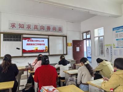 蔡河镇小河中心小学开展教师消防安全工作专题培训