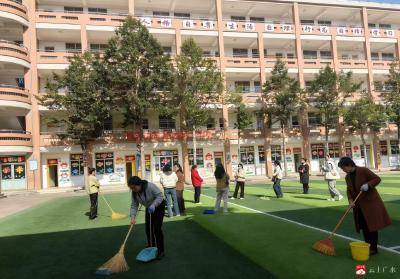 最美的遇见   在方子校园——广水市方子学校全力做好新学期开学准备工作