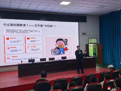 拒绝欺凌守底线 交通安全记心间——太平镇中心中学举办法治安全报告会