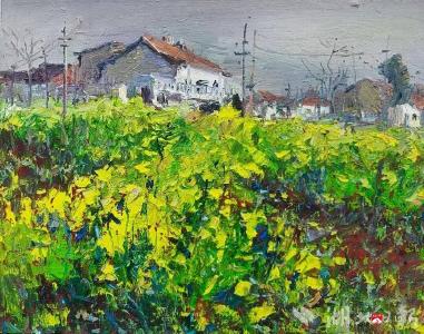 丹青绘春色 笔墨润乡愁——“好山好水·广水画家画广水”文艺轻骑兵走进马坪魏家湾