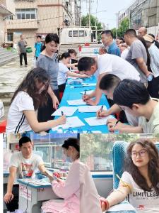 广水市郝店财政所组织干部职工参加义务献血活动