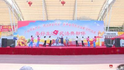 广水市举行第六个“民法典宣传月”集中宣传活动暨法治书法作品展