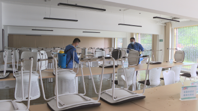 市疾控中心开展校园消杀作业 筑牢师生健康安全防线