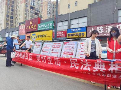 城郊街道：民法典宣传进社区 法治清风润民心