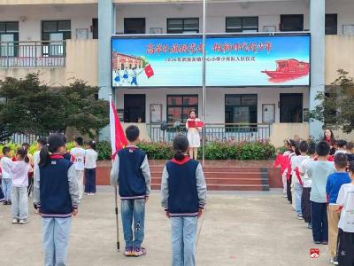 高举队旗跟党走，做新时代好少年 武胜关镇中心小学举行少先队入队仪式