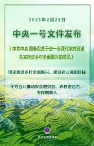 2025年中央一号文件（全文）