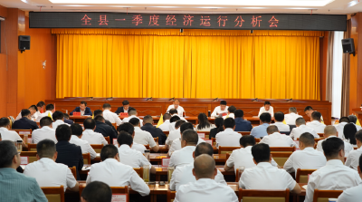 全县一季度经济运行分析会召开