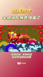 金银湖龙狮表演来了！