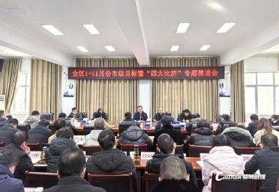 蔡甸区1-11月份市级目标暨“四大比拼”  专题推进会召开