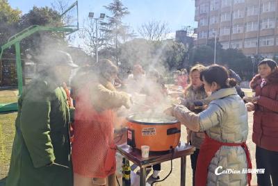 蔡甸洪北社区：乐在冬至 居民享幸福“食”光