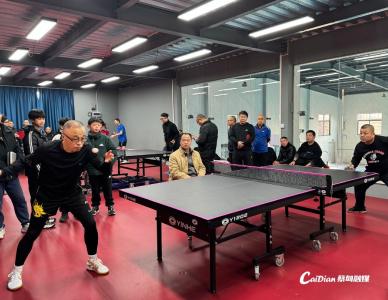 活力迎新春 蔡甸区举办第14届乒乓球联谊赛