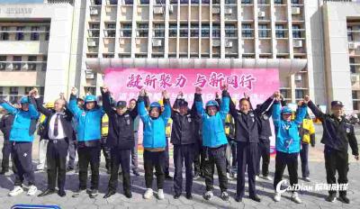 蔡甸区启动外卖骑手与物业保安“牵手行动”