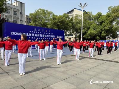 知音故里舞动健康风潮 2025年湖北省社会体育指导员公益行走进蔡甸