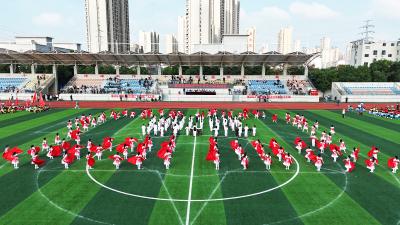 蔡甸区2025年中小学生运动会开幕 少年逐梦赛场青春飞扬