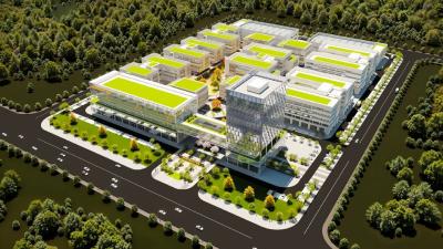 2号厂房封顶，武汉航空新材料产业园一期建设迎来重要节点