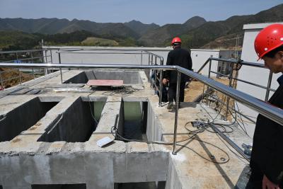 郧阳区南化水厂一次性试通水成功