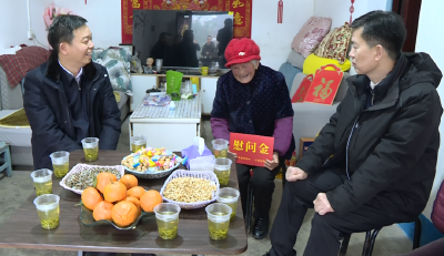 汤红兵慰问第九届湖北省道德模范周贤芝