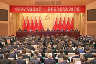 中共湖北省委十二届六次全体会议举行