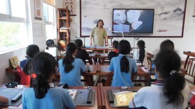 郧阳区杨溪铺镇青龙泉学校：书法进校园  文化润童心