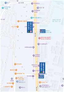 关于解放路北段综合管网汽配巷路口至滨江新区幼儿园段全封闭施工公示