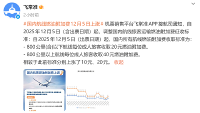 12月5日起，价格上调