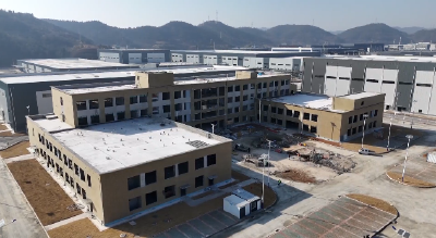 奋力夺取一季度“开门红”｜昊徽科技产业园项目厂房主体完工