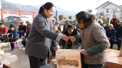 谭山镇企业家心系高龄老人送新春关怀