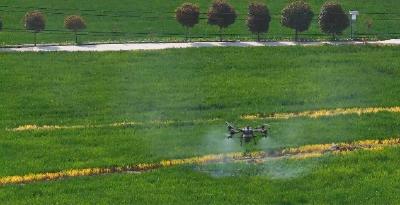 郧阳区谭家湾镇：科技飞防助春管 护航小麦促丰收