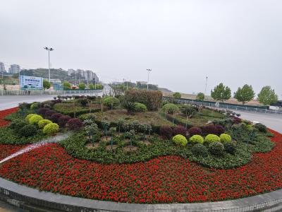 郧阳区子胥湖转盘提档升级焕新颜