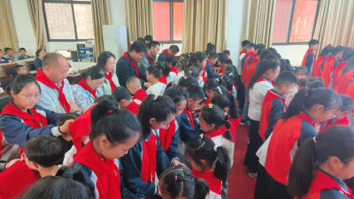郧阳区新区小学举行新队员入队仪式
