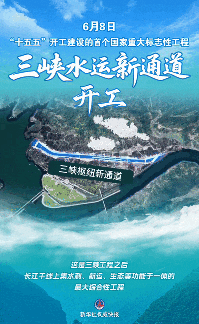 三峡水运新通道开工