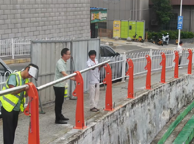 郧阳体育场护栏焕新迎接全省村BA总决赛