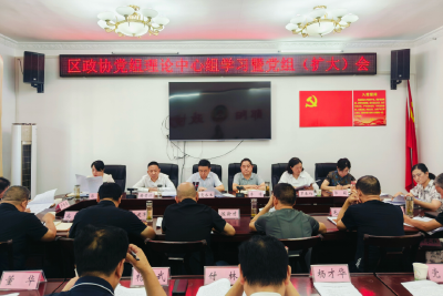 区政协召开党组理论学习中心组学习暨党组（扩大）会议