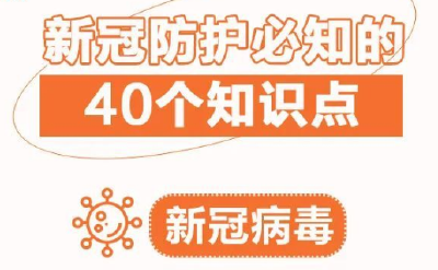 新冠防护必知的40个知识点