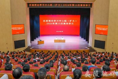 区委理论学习中心组(扩大)举行2024年第15次集体学习